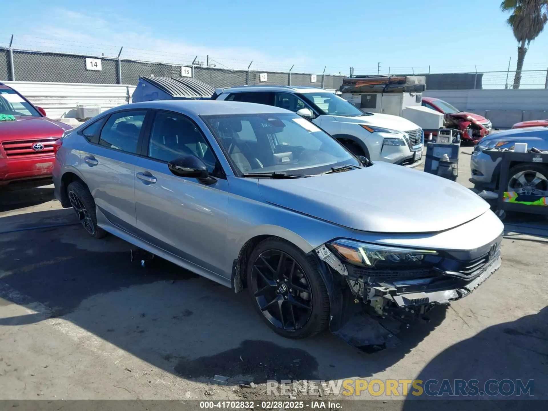 1 Photograph of a damaged car 2HGFE2F57NH585710 HONDA CIVIC 2022