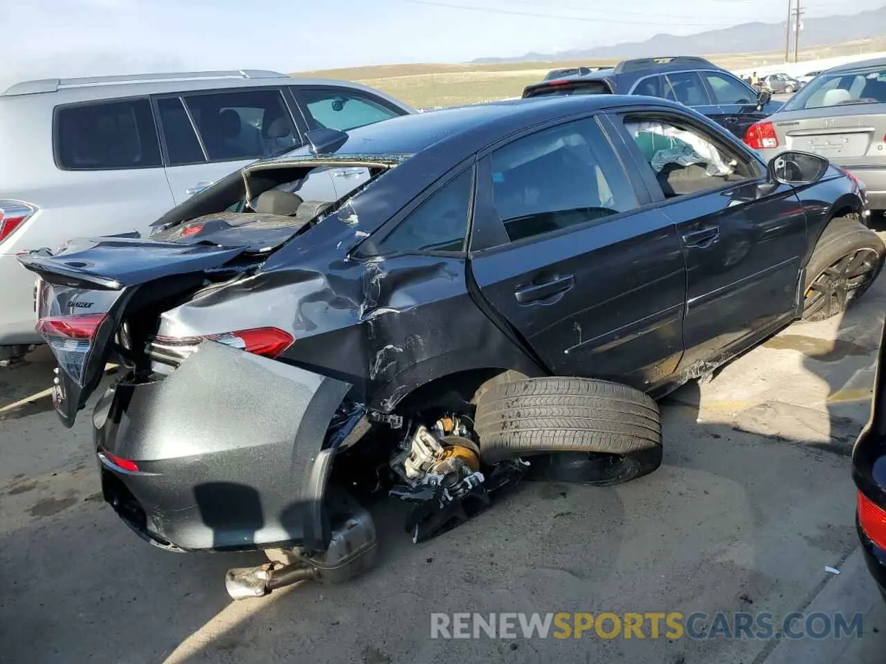 3 Photograph of a damaged car 2HGFE2F57NH599915 HONDA CIVIC 2022