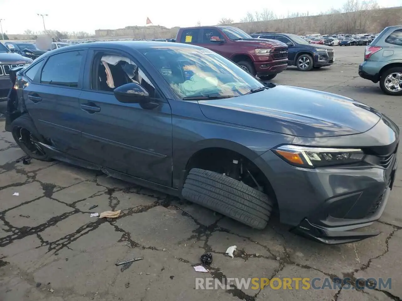 4 Photograph of a damaged car 2HGFE2F57NH599915 HONDA CIVIC 2022
