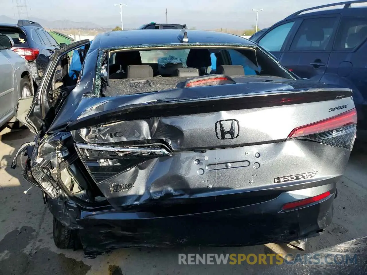 6 Photograph of a damaged car 2HGFE2F57NH599915 HONDA CIVIC 2022