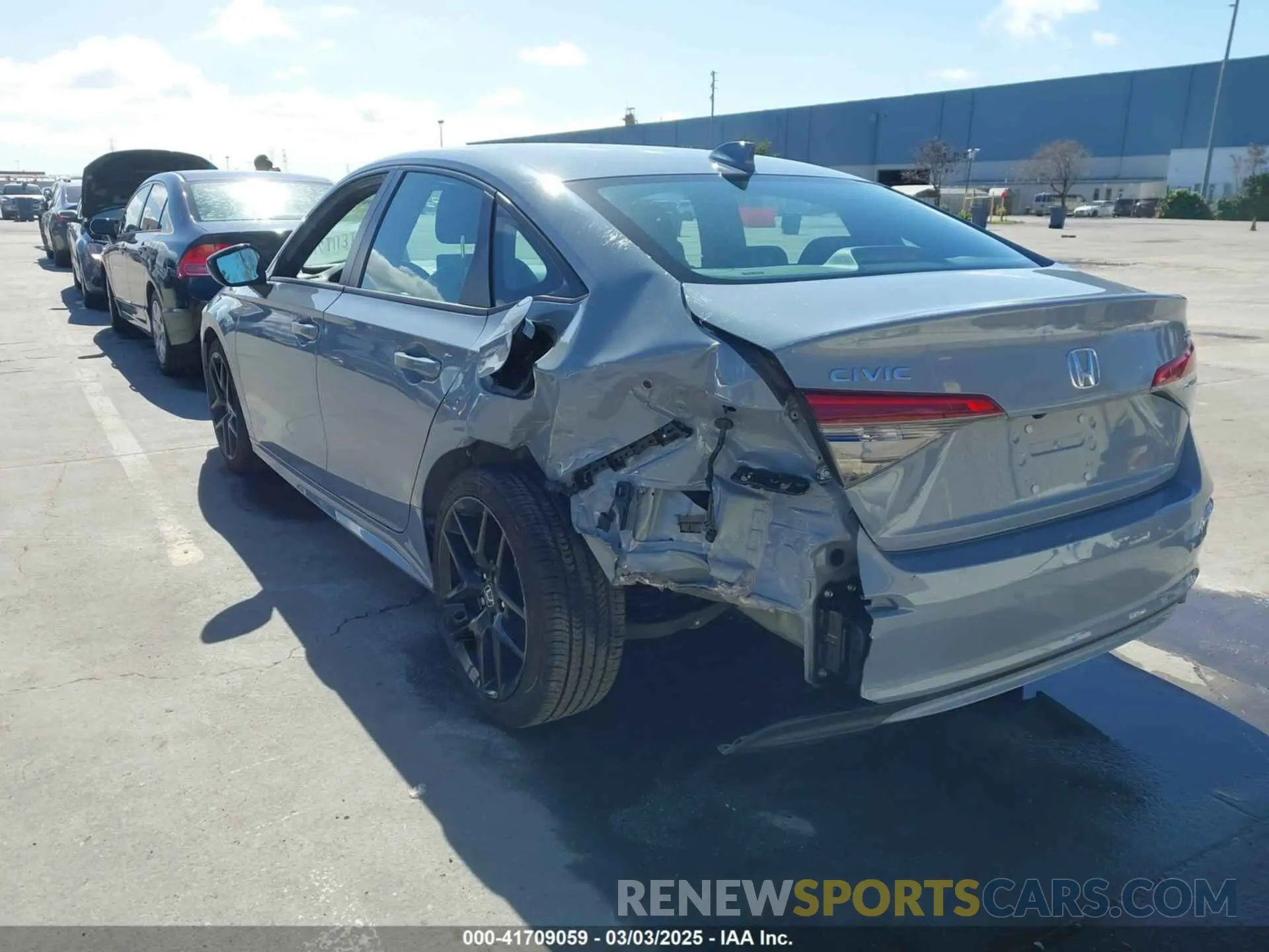 3 Photograph of a damaged car 2HGFE2F57NH600299 HONDA CIVIC 2022