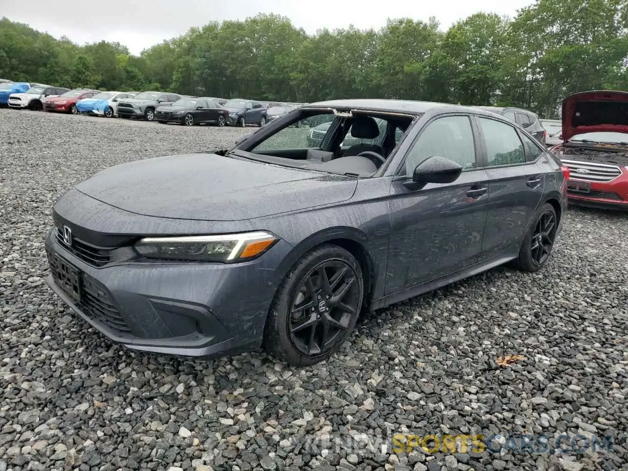 1 Photograph of a damaged car 2HGFE2F57NH605888 HONDA CIVIC 2022