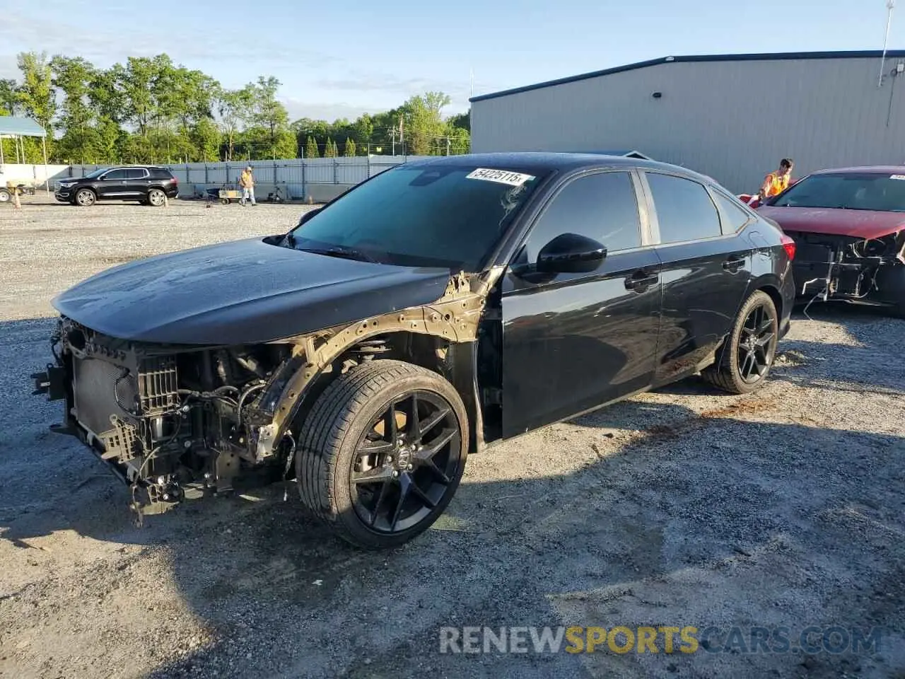 1 Photograph of a damaged car 2HGFE2F58NH513432 HONDA CIVIC 2022