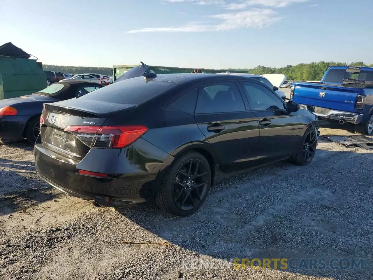3 Photograph of a damaged car 2HGFE2F58NH513432 HONDA CIVIC 2022