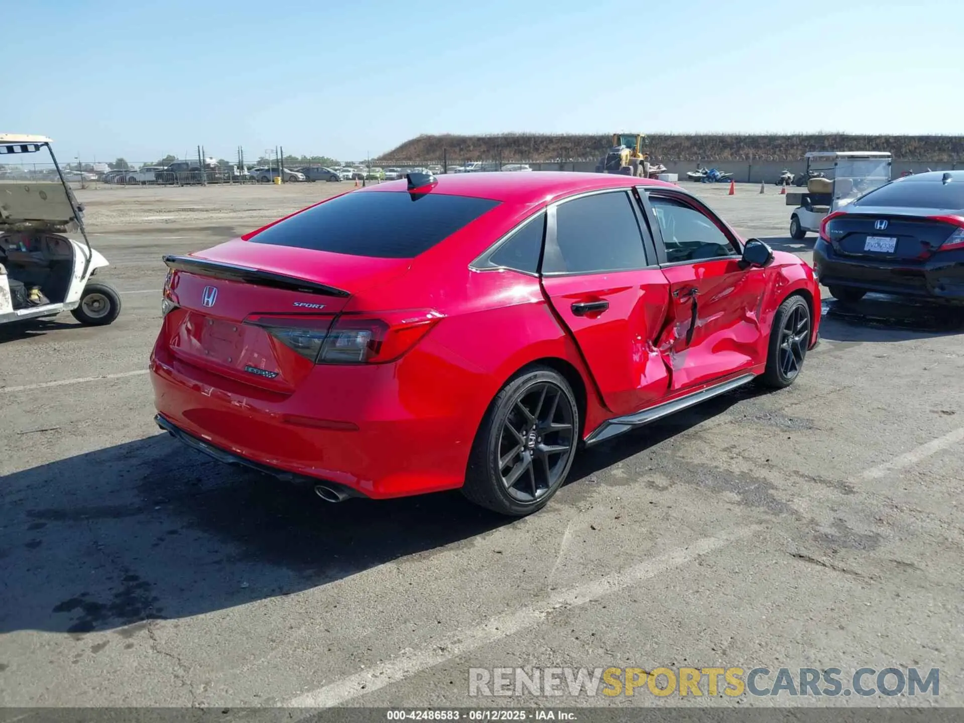 4 Photograph of a damaged car 2HGFE2F58NH521949 HONDA CIVIC 2022