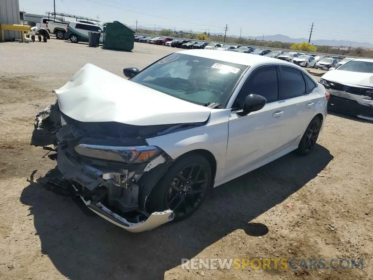 1 Photograph of a damaged car 2HGFE2F58NH539982 HONDA CIVIC 2022