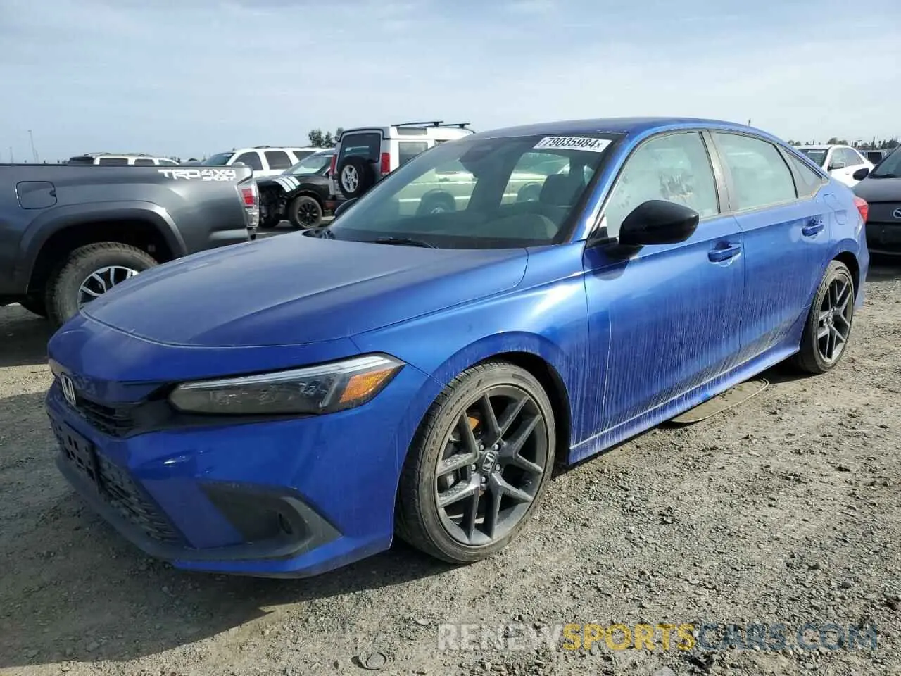 1 Photograph of a damaged car 2HGFE2F58NH555230 HONDA CIVIC 2022