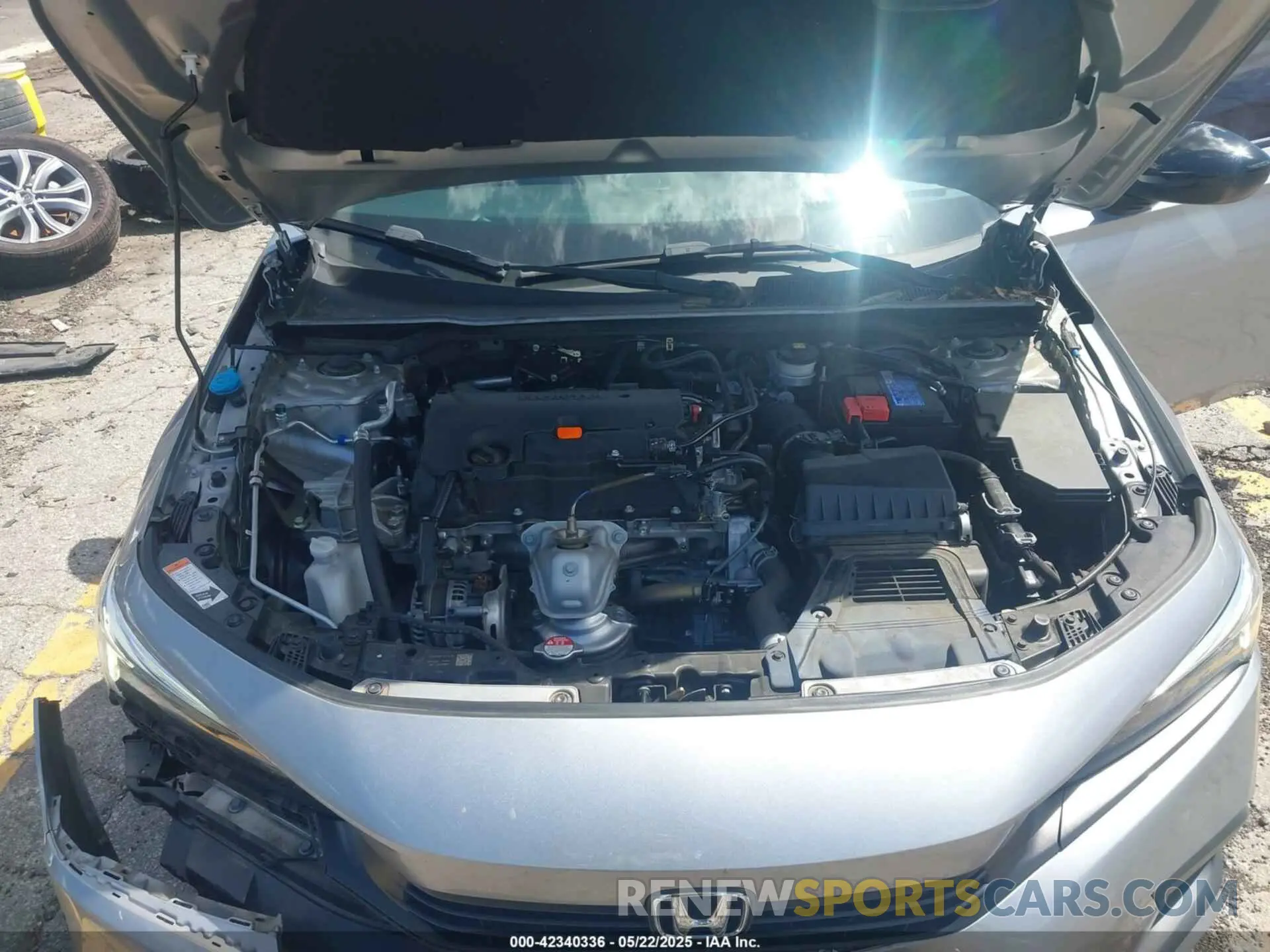 10 Photograph of a damaged car 2HGFE2F58NH555504 HONDA CIVIC 2022