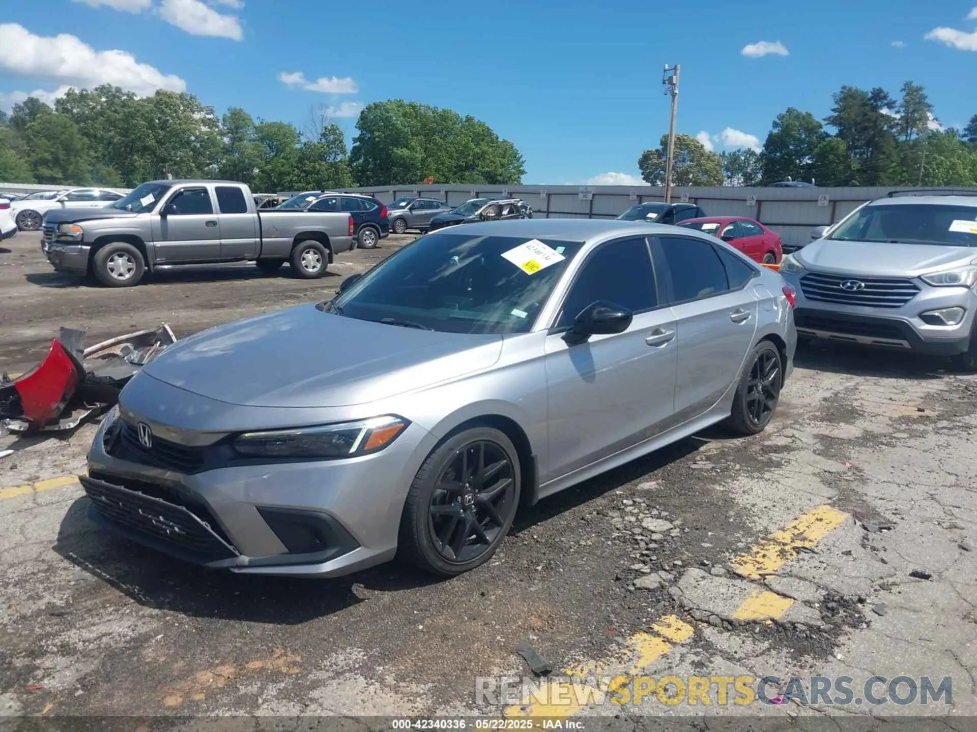 2 Photograph of a damaged car 2HGFE2F58NH555504 HONDA CIVIC 2022