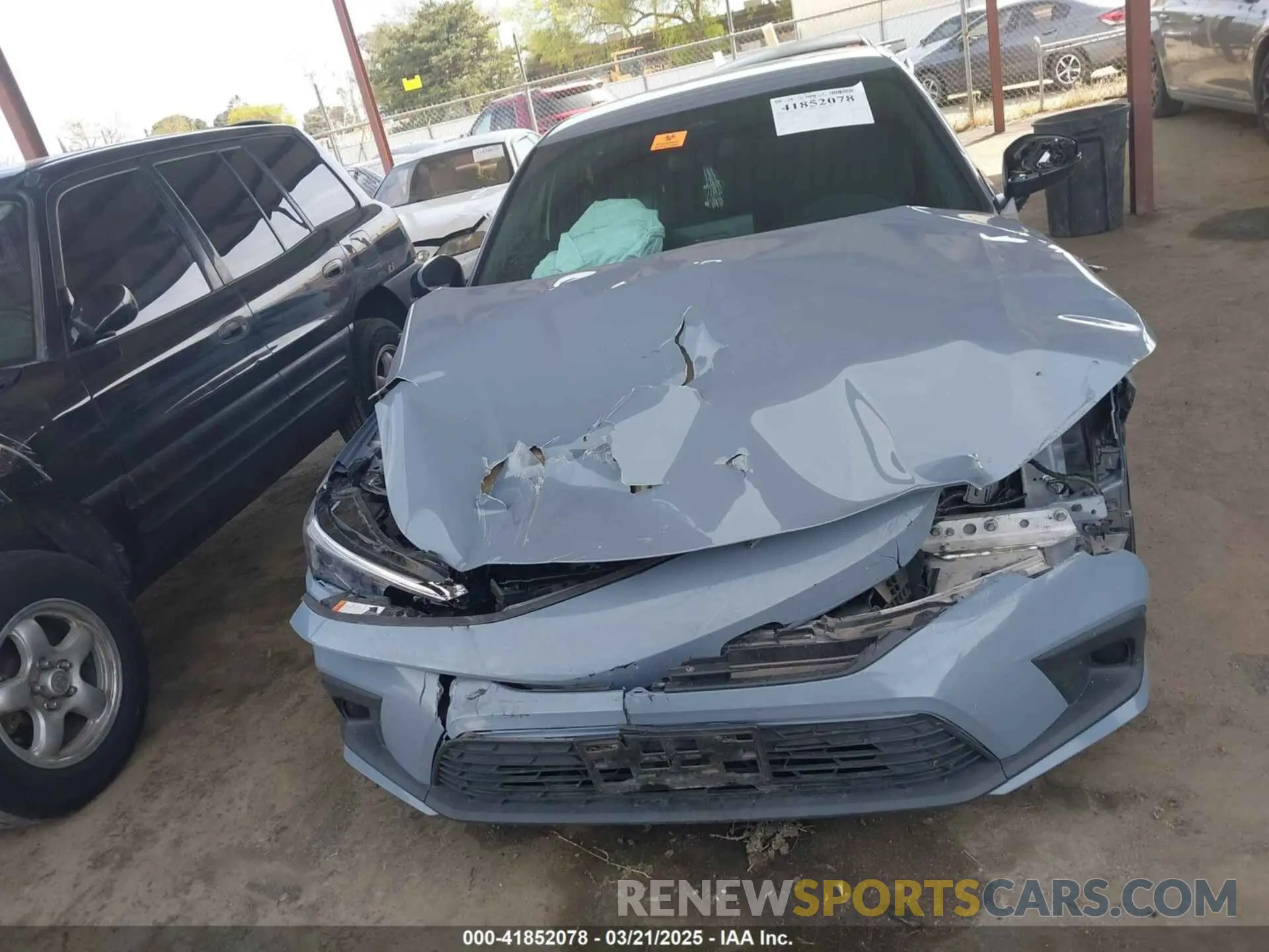 11 Photograph of a damaged car 2HGFE2F58NH575607 HONDA CIVIC 2022