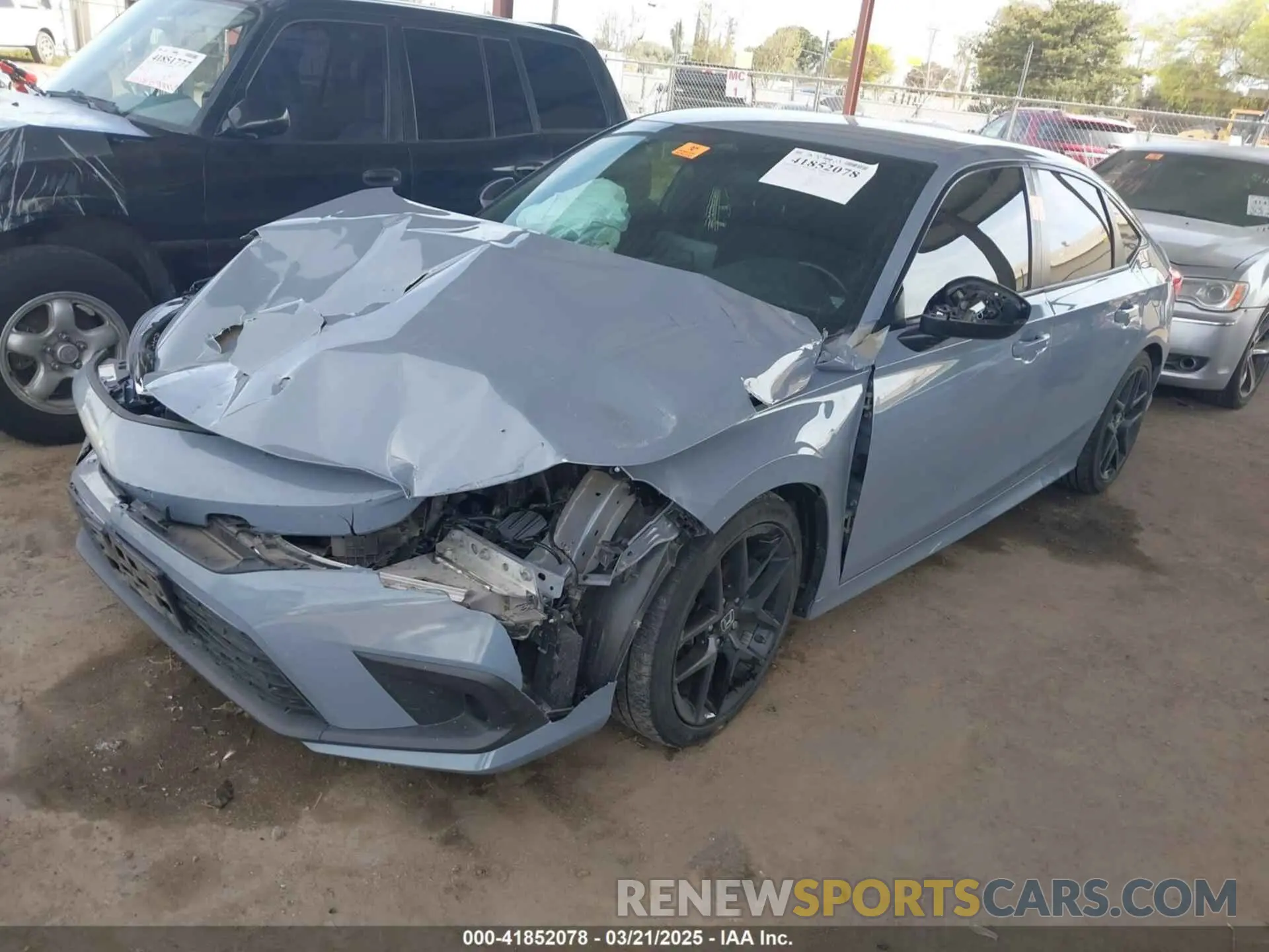 2 Photograph of a damaged car 2HGFE2F58NH575607 HONDA CIVIC 2022