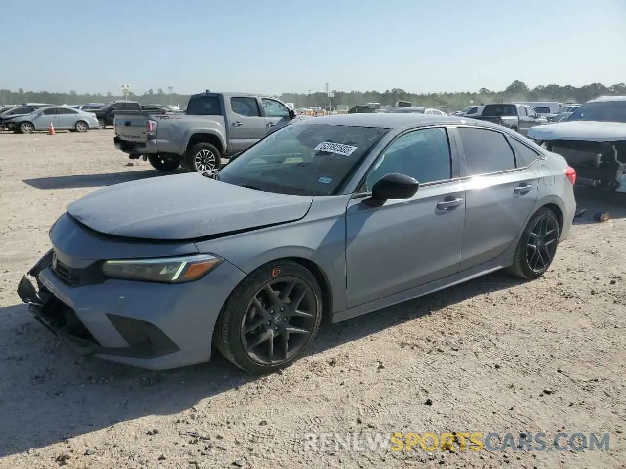 1 Photograph of a damaged car 2HGFE2F58NH578894 HONDA CIVIC 2022