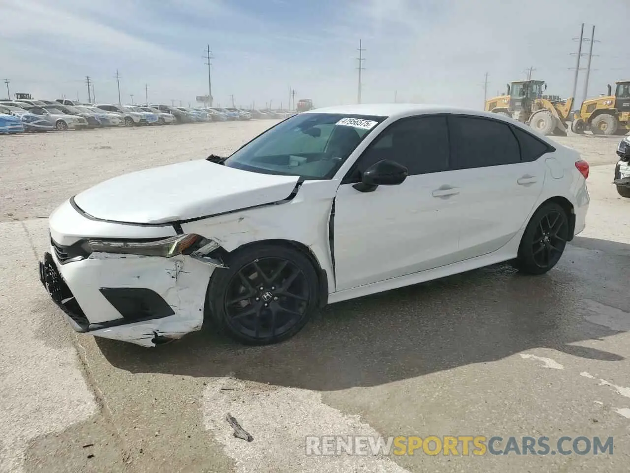 1 Photograph of a damaged car 2HGFE2F58NH592259 HONDA CIVIC 2022