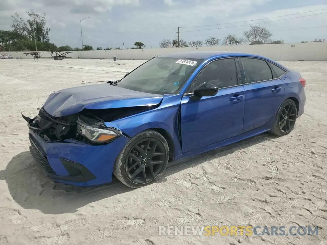 1 Photograph of a damaged car 2HGFE2F58NH600019 HONDA CIVIC 2022