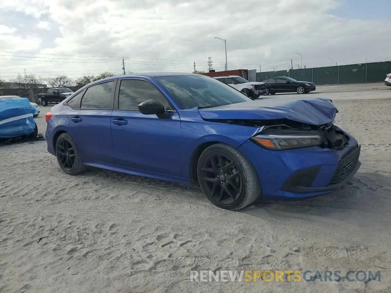 4 Photograph of a damaged car 2HGFE2F58NH600019 HONDA CIVIC 2022