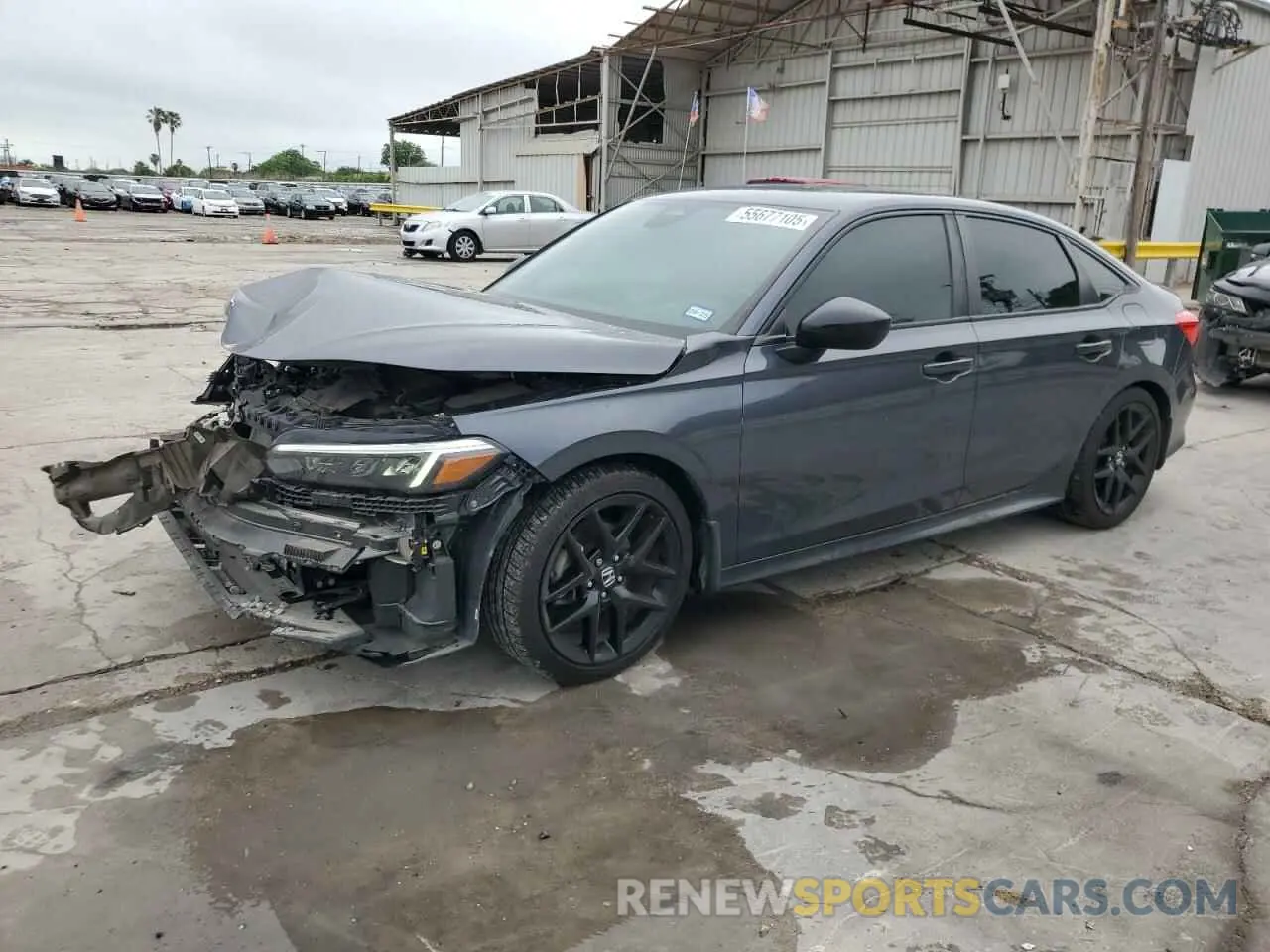 1 Photograph of a damaged car 2HGFE2F58NH603826 HONDA CIVIC 2022