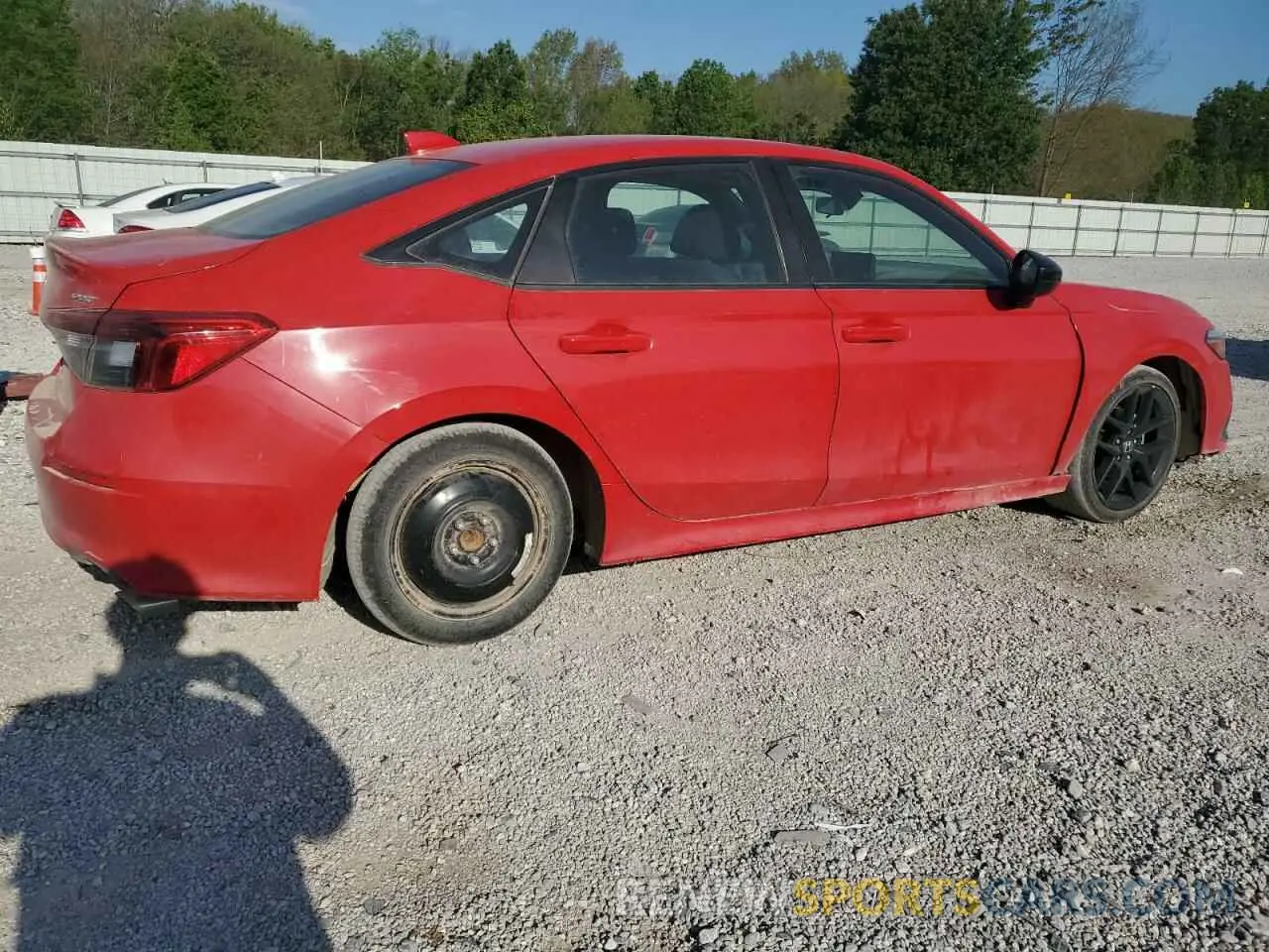 3 Photograph of a damaged car 2HGFE2F58NH605317 HONDA CIVIC 2022