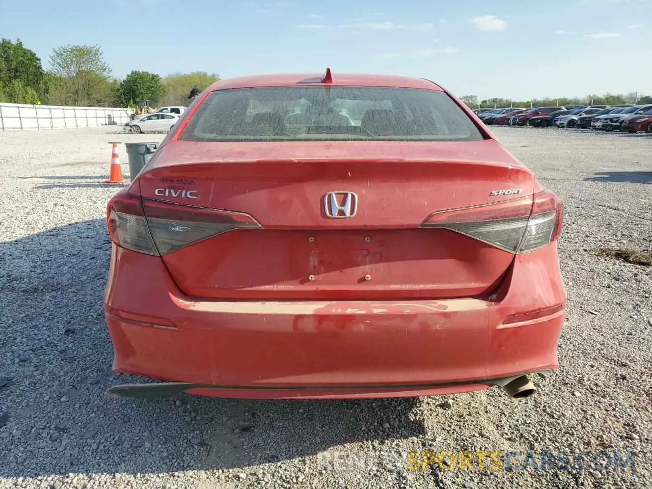 6 Photograph of a damaged car 2HGFE2F58NH605317 HONDA CIVIC 2022