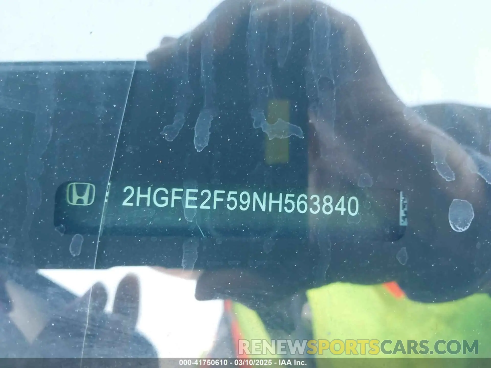 9 Photograph of a damaged car 2HGFE2F59NH563840 HONDA CIVIC 2022