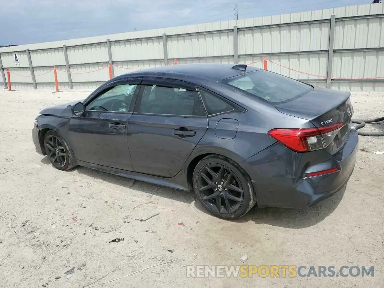 2 Photograph of a damaged car 2HGFE2F59NH582078 HONDA CIVIC 2022