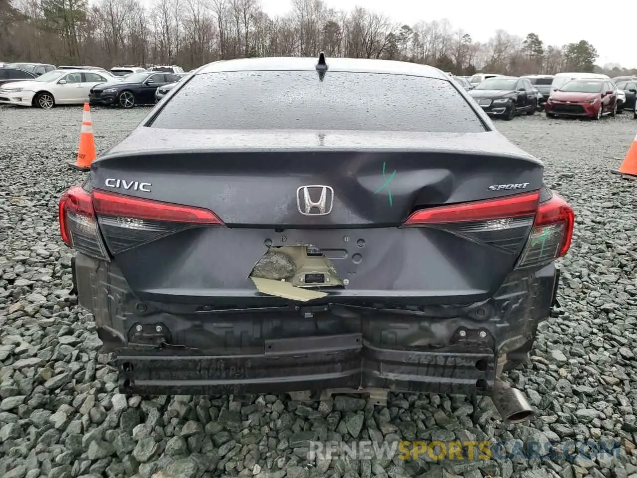 6 Photograph of a damaged car 2HGFE2F59NH585112 HONDA CIVIC 2022