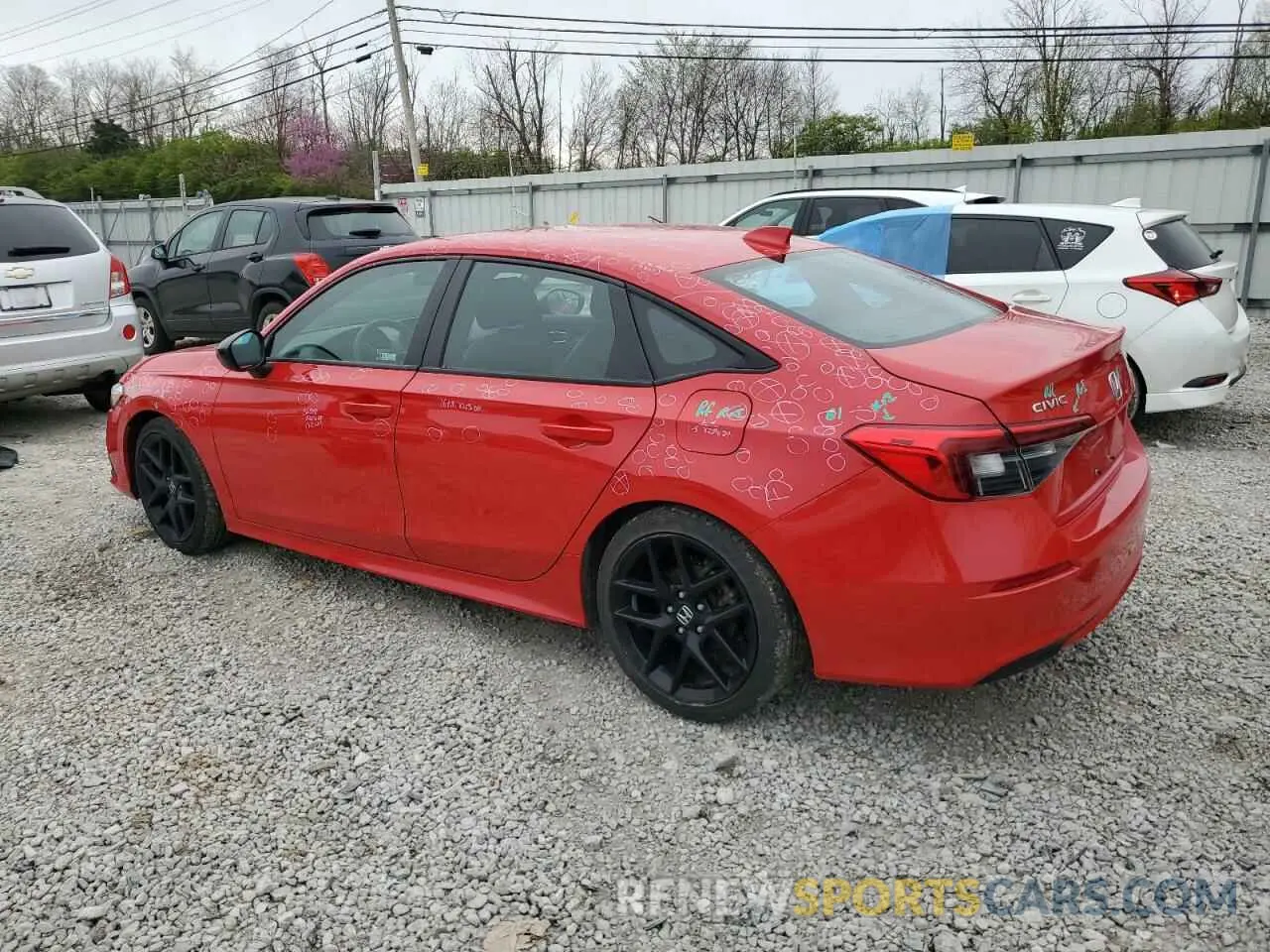 2 Photograph of a damaged car 2HGFE2F59NH603186 HONDA CIVIC 2022