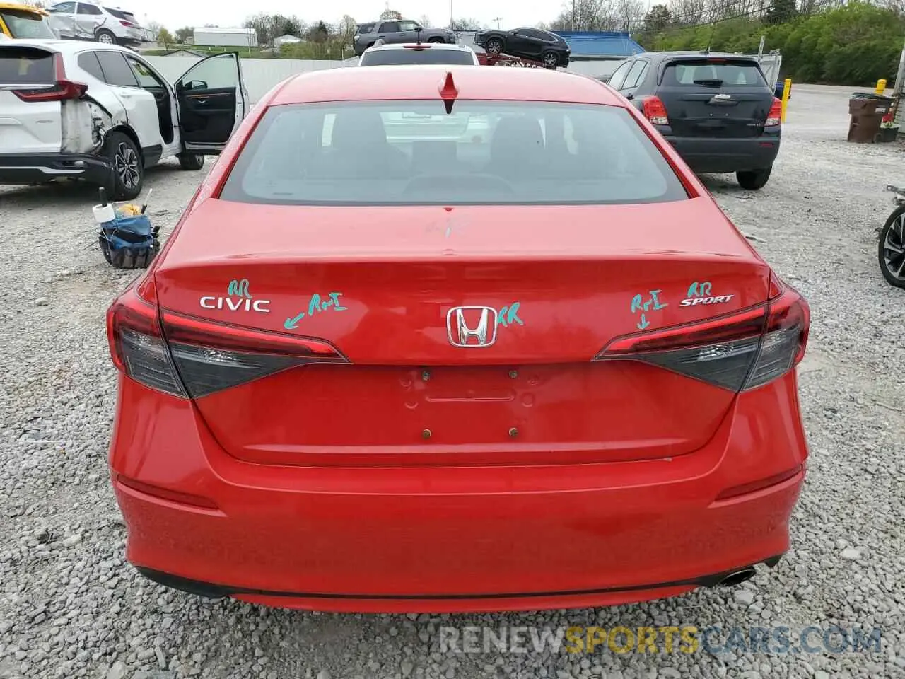 6 Photograph of a damaged car 2HGFE2F59NH603186 HONDA CIVIC 2022