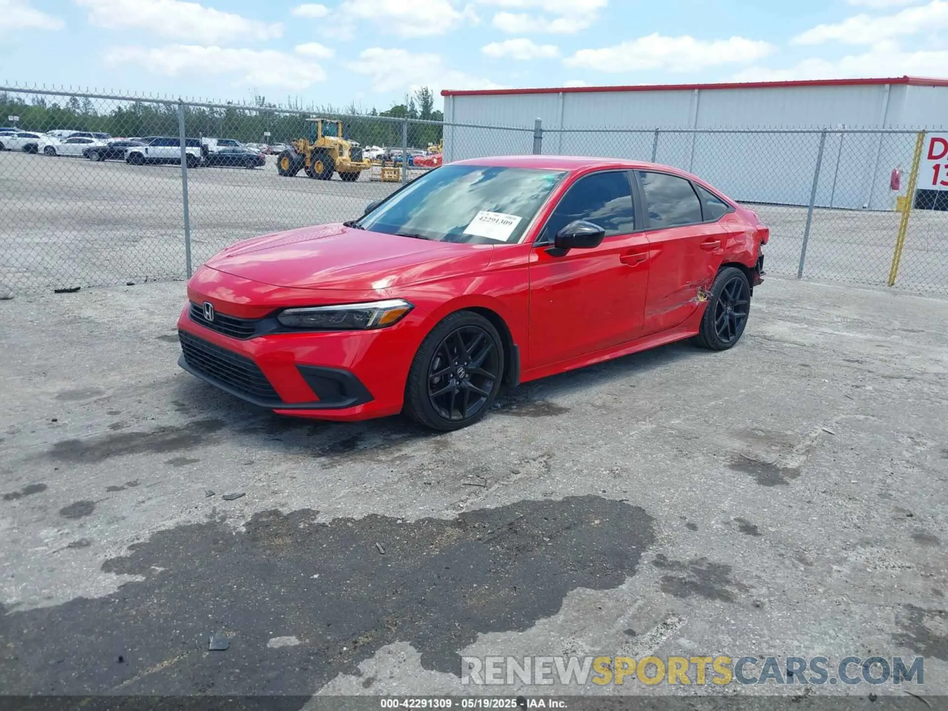 2 Photograph of a damaged car 2HGFE2F59NH609053 HONDA CIVIC 2022