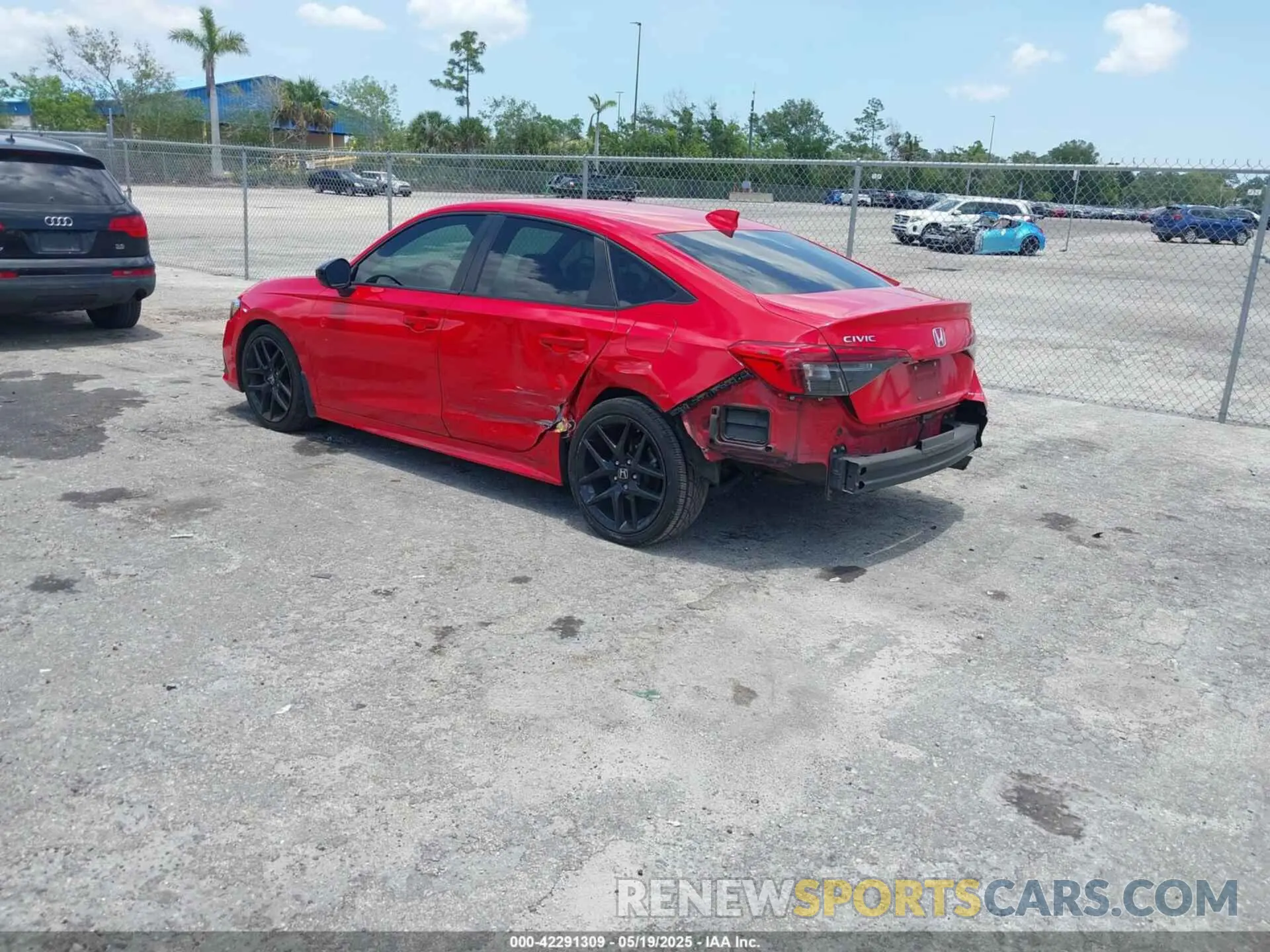 3 Photograph of a damaged car 2HGFE2F59NH609053 HONDA CIVIC 2022