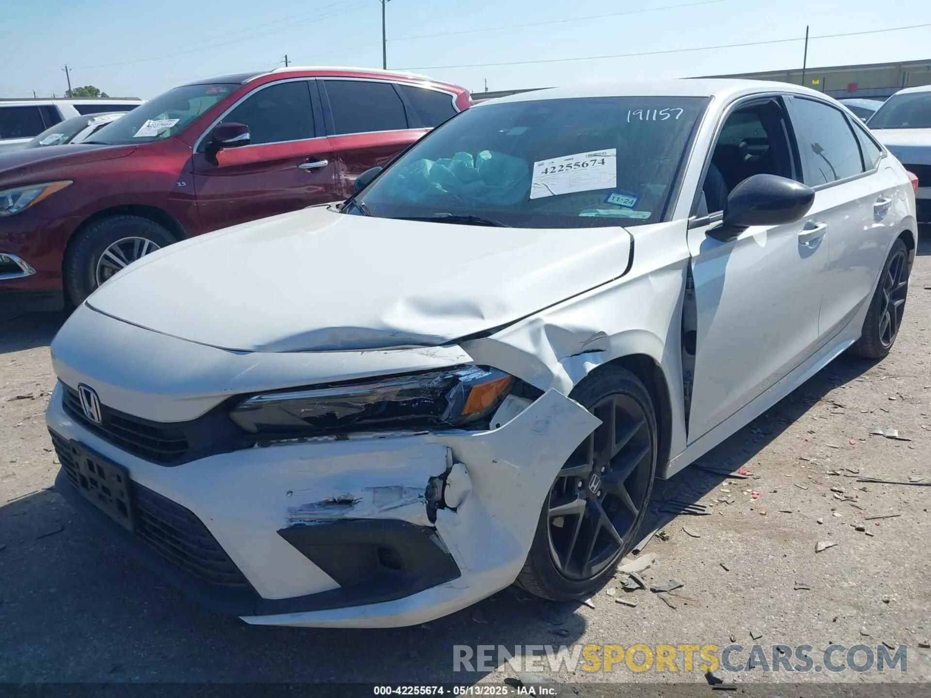 2 Photograph of a damaged car 2HGFE2F5XNH544875 HONDA CIVIC 2022