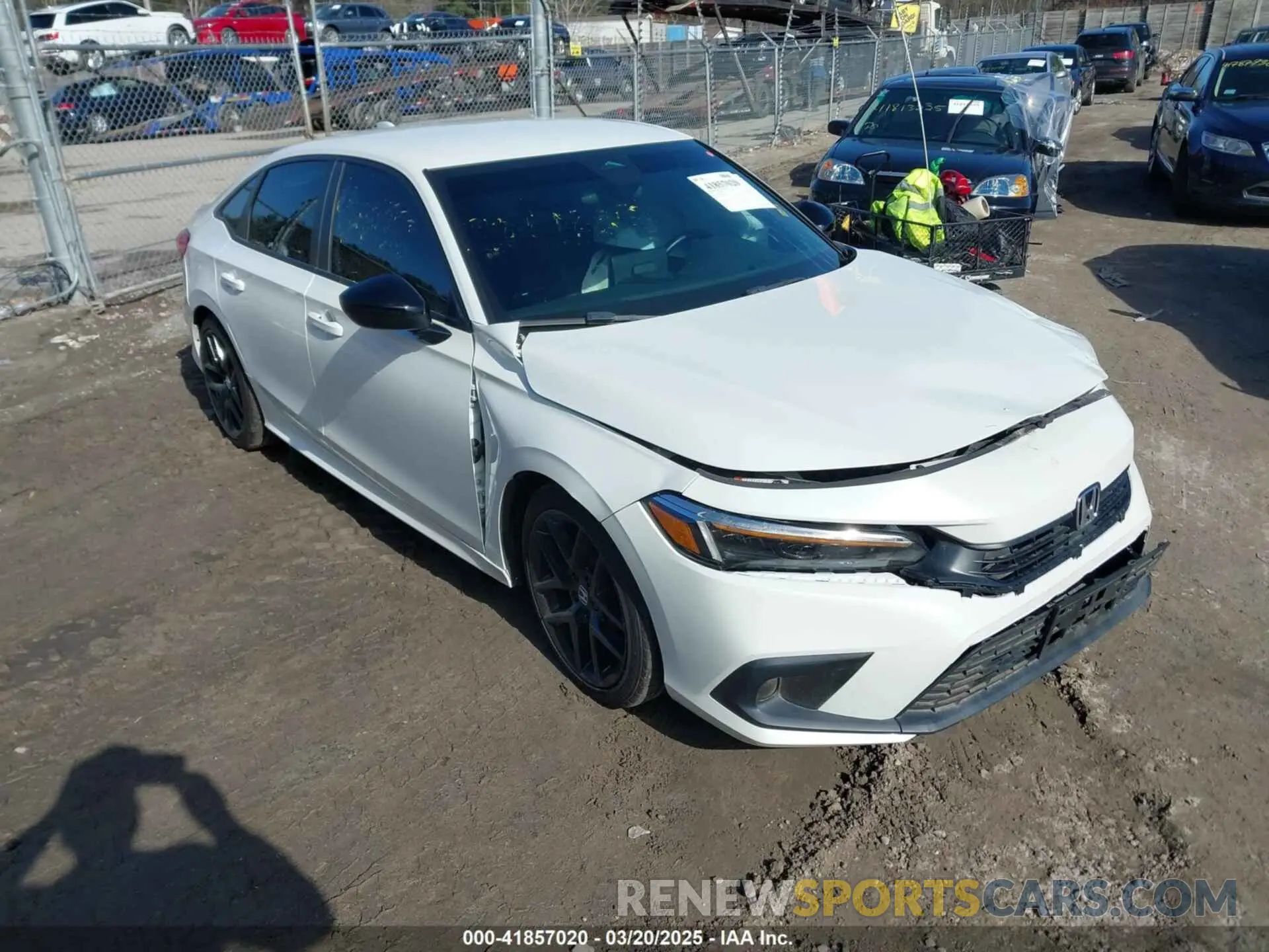 1 Photograph of a damaged car 2HGFE2F5XNH575494 HONDA CIVIC 2022