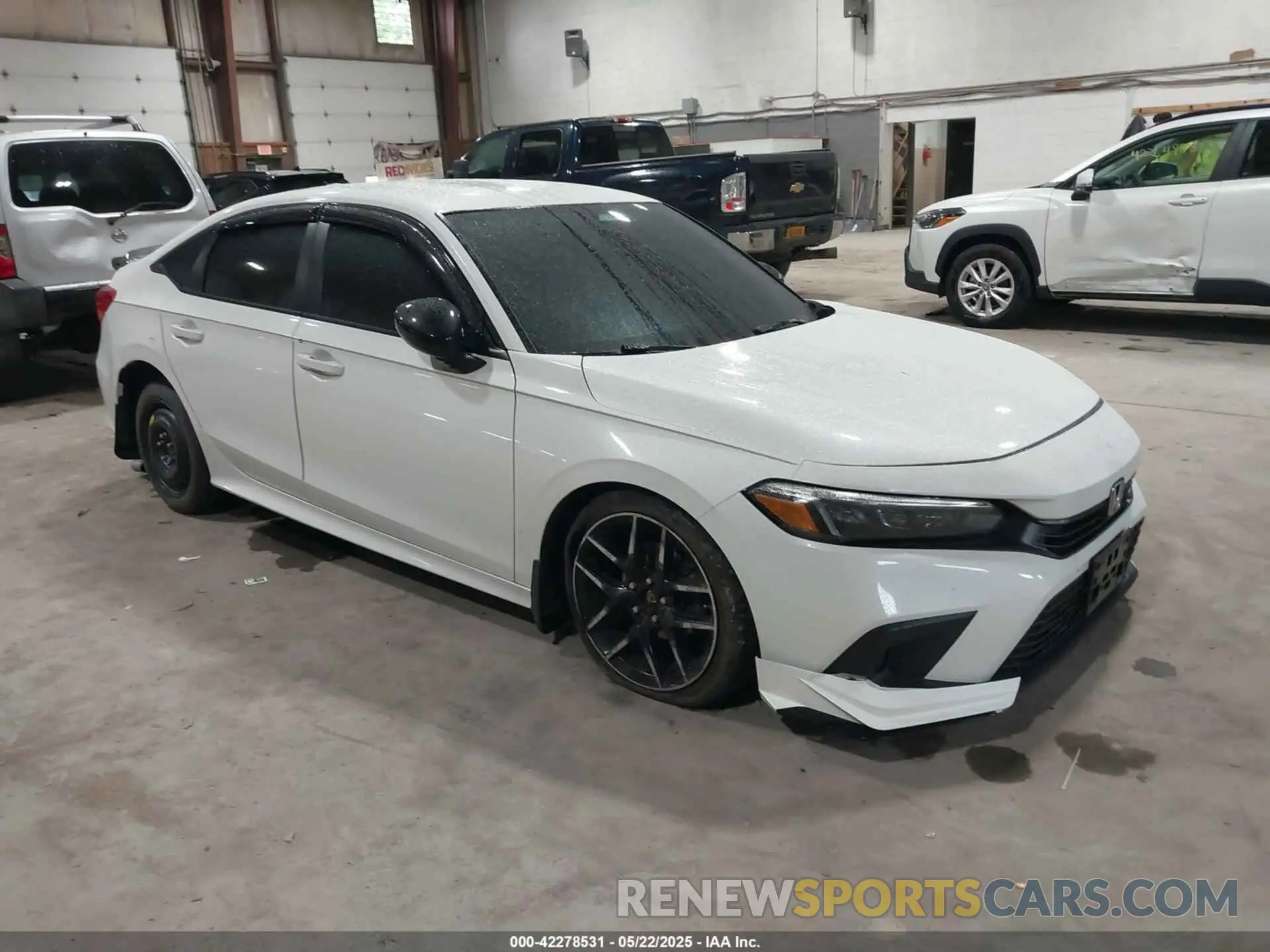 1 Photograph of a damaged car 2HGFE2F5XNH593705 HONDA CIVIC 2022