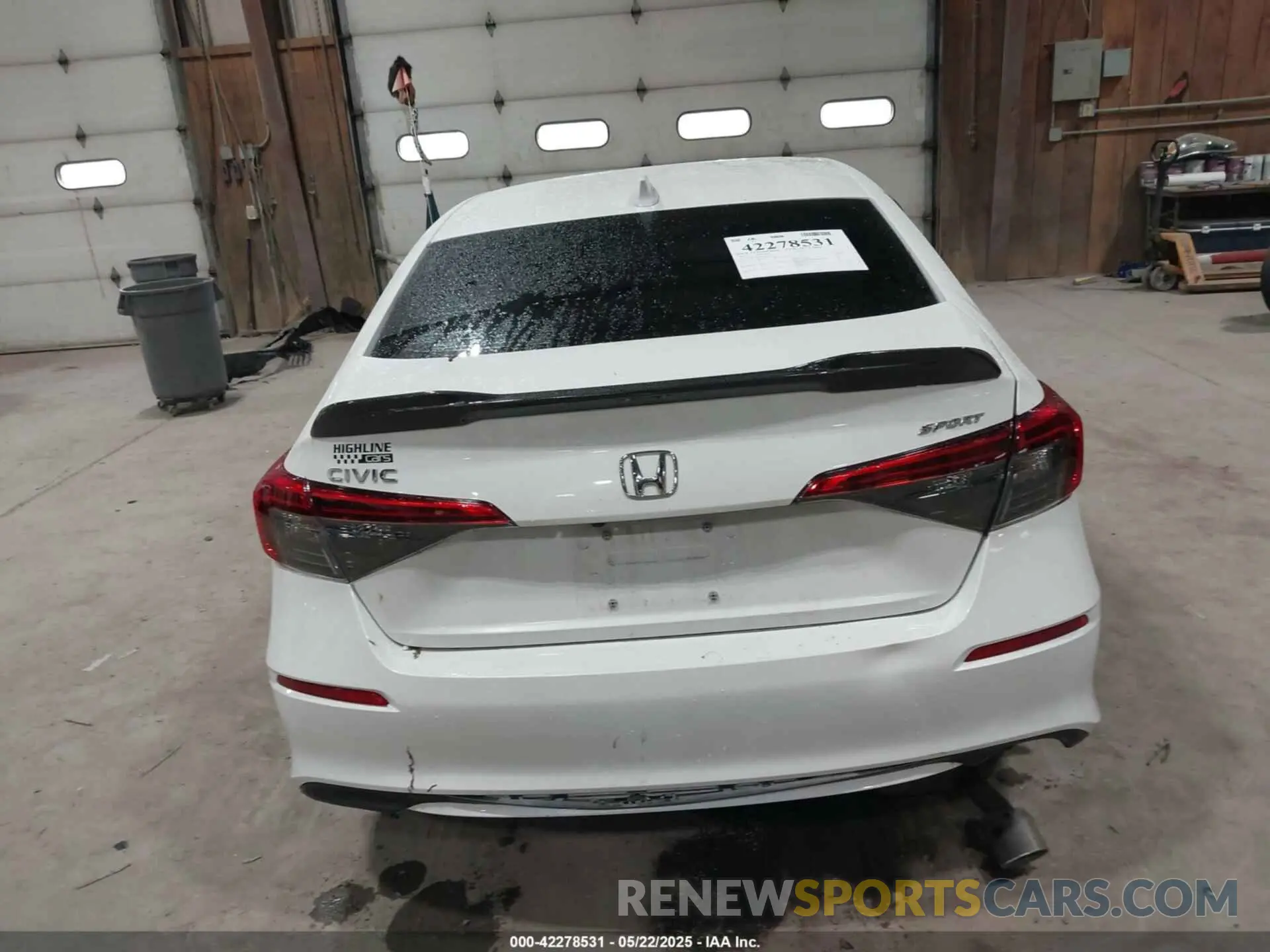 16 Photograph of a damaged car 2HGFE2F5XNH593705 HONDA CIVIC 2022