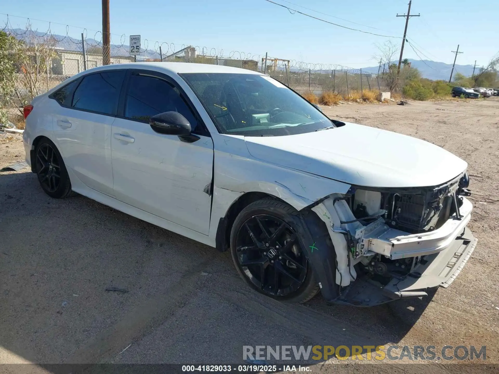 1 Photograph of a damaged car 2HGFE2F5XNH604976 HONDA CIVIC 2022