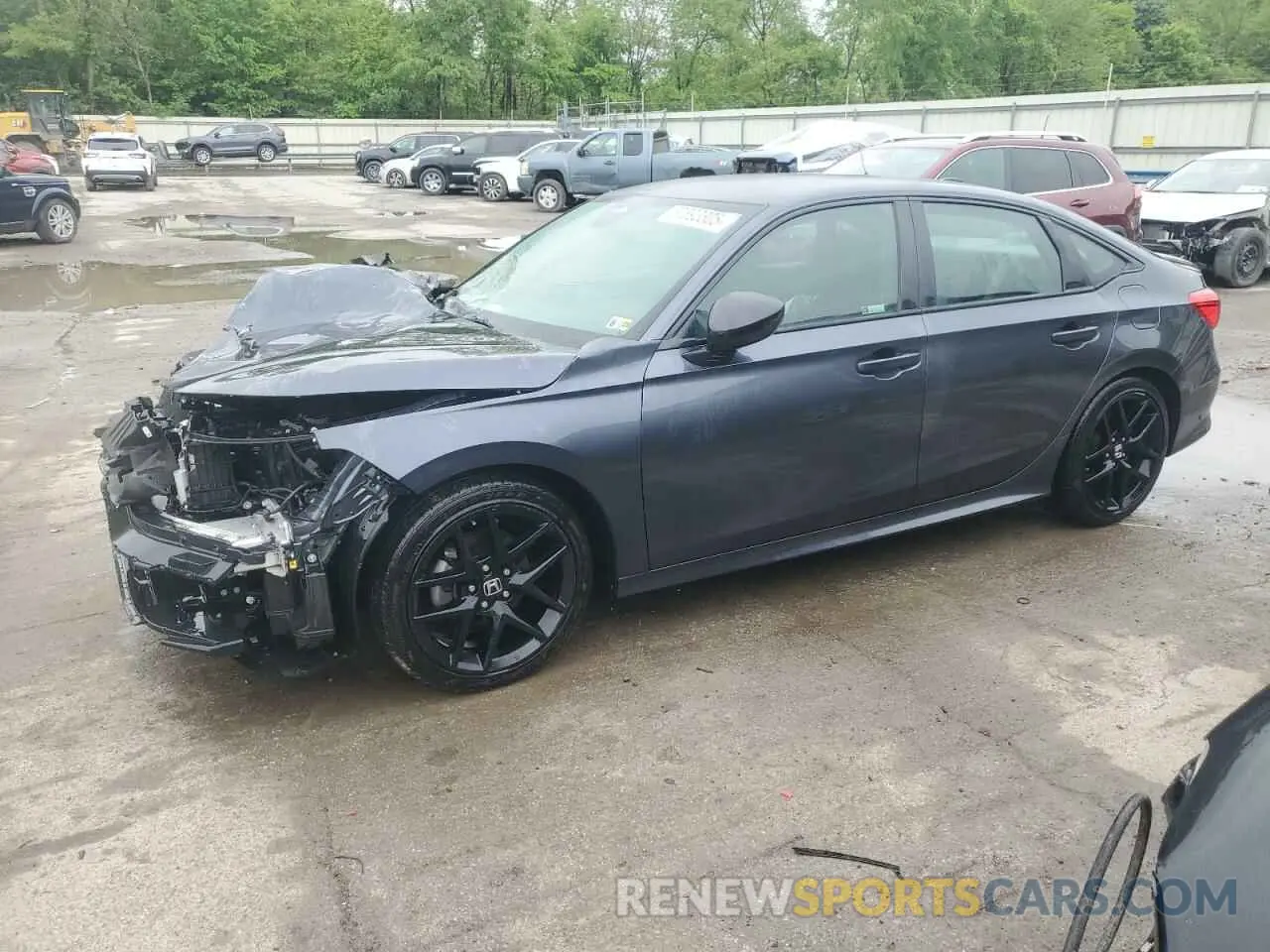 1 Photograph of a damaged car 2HGFE2F5XNH605738 HONDA CIVIC 2022