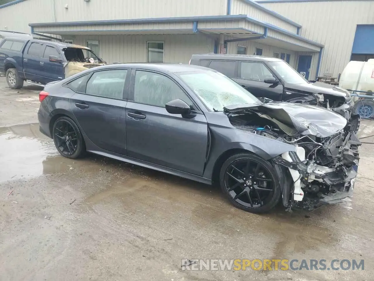 4 Photograph of a damaged car 2HGFE2F5XNH605738 HONDA CIVIC 2022