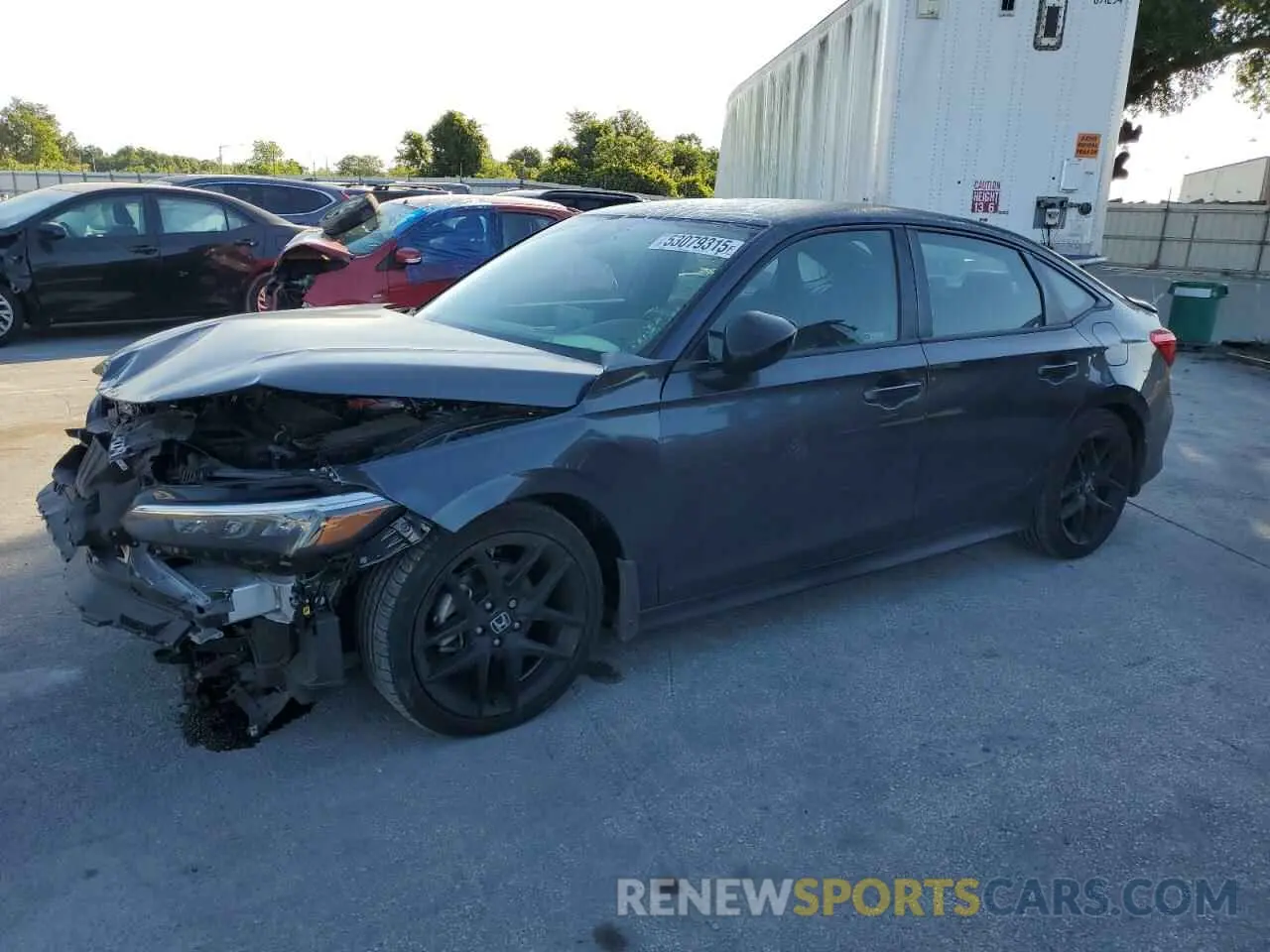 1 Photograph of a damaged car 2HGFE2F5XNH608350 HONDA CIVIC 2022