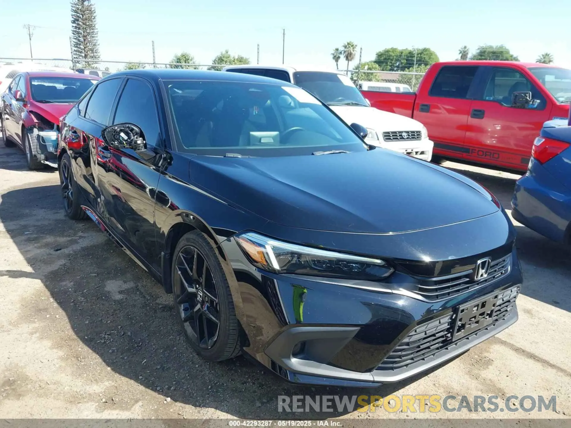 1 Photograph of a damaged car 2HGFE2F5XNH609773 HONDA CIVIC 2022