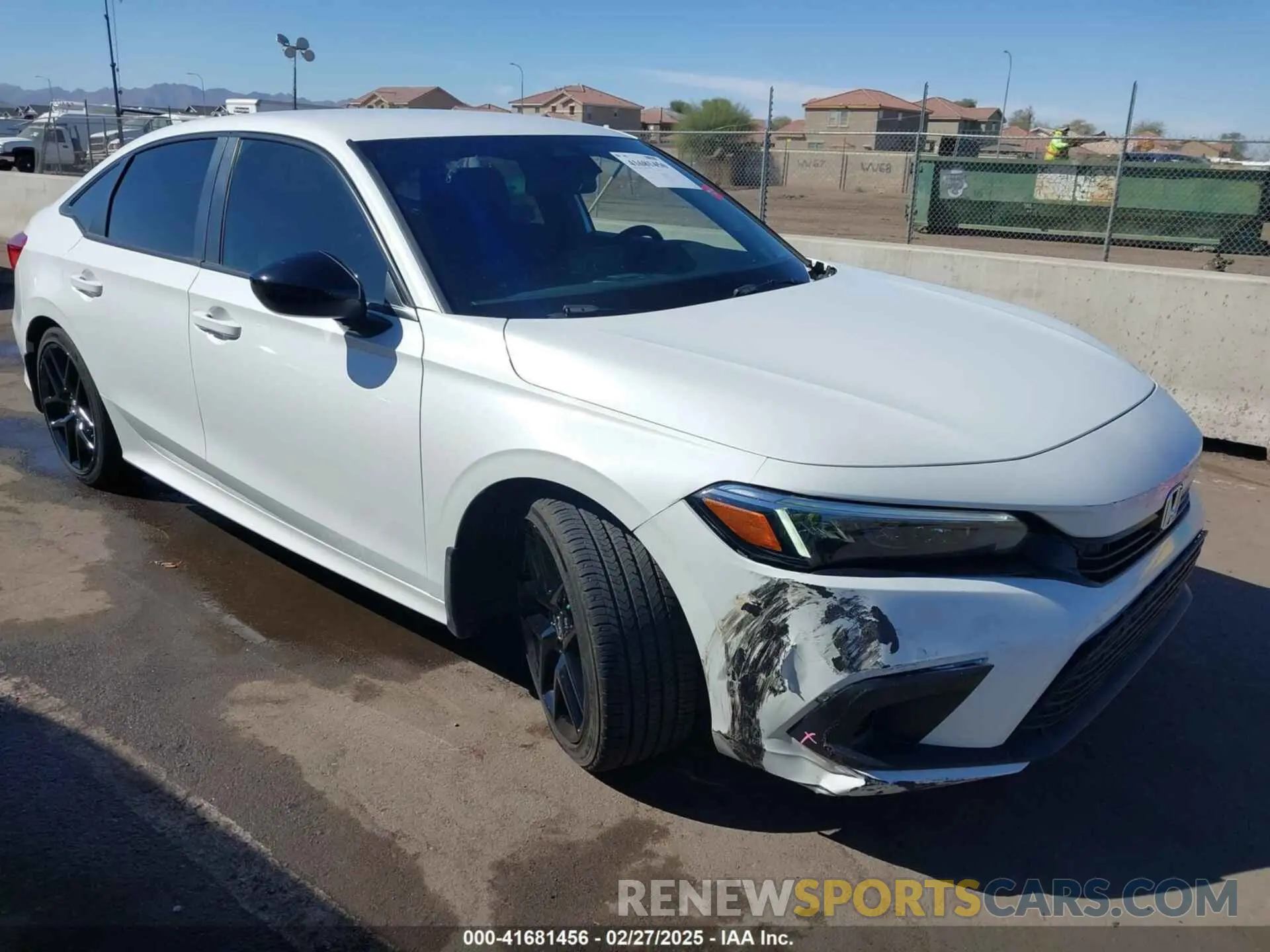 1 Photograph of a damaged car 2HGFE2F5XNH610647 HONDA CIVIC 2022
