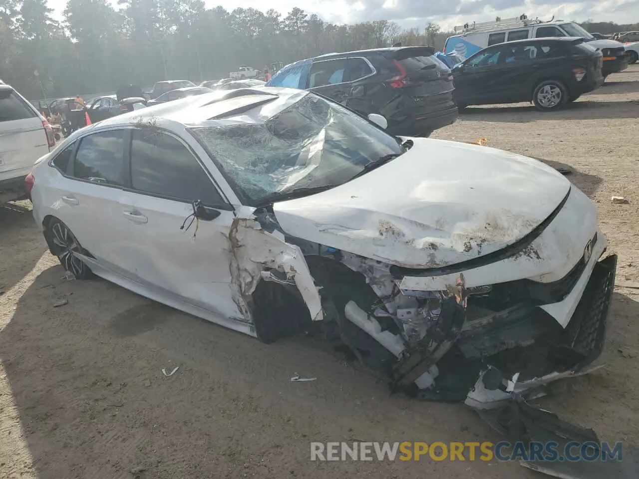 4 Photograph of a damaged car JHMFE1F71NX001323 HONDA CIVIC 2022