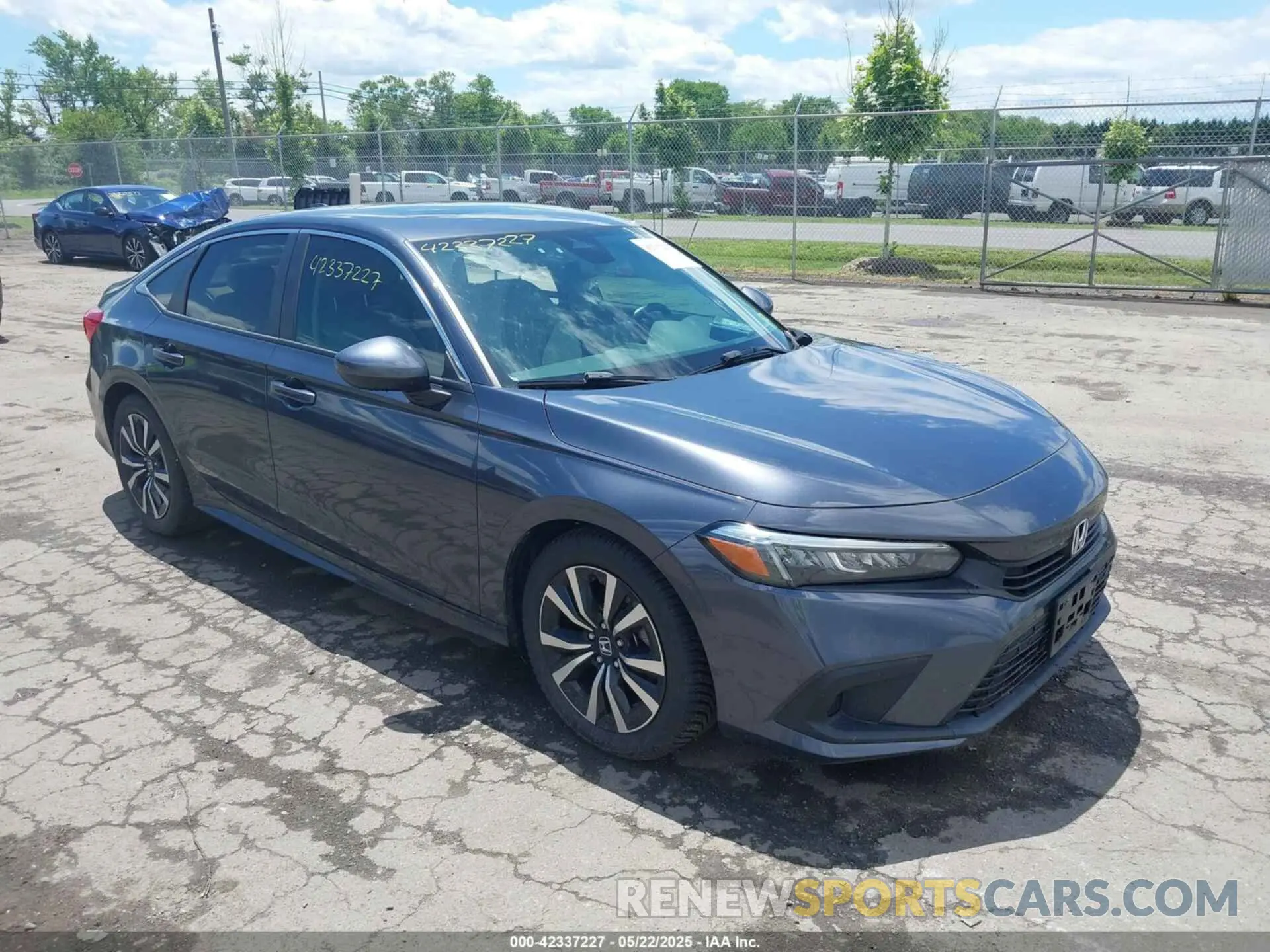 1 Photograph of a damaged car JHMFE1F72NX000620 HONDA CIVIC 2022