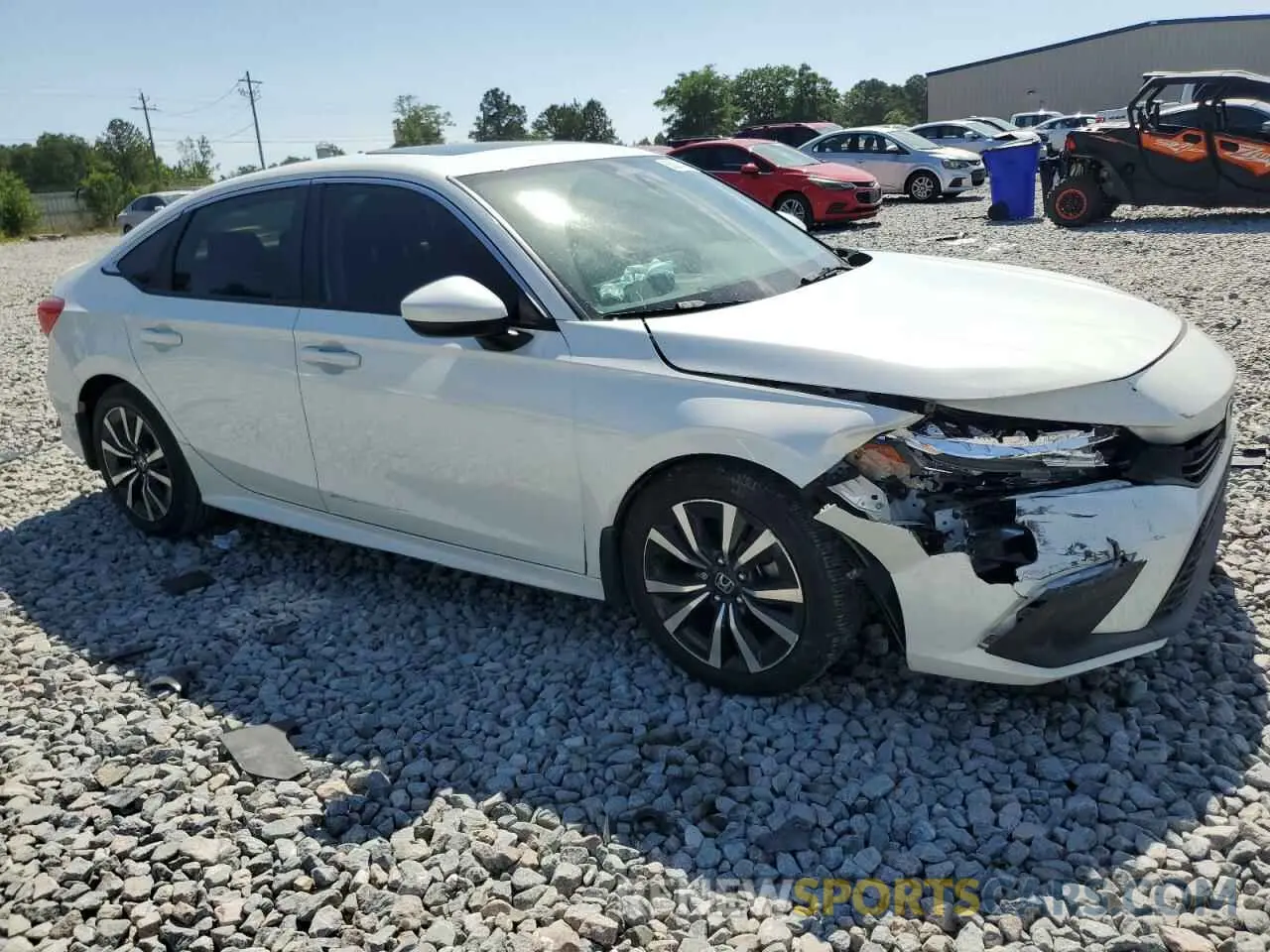 4 Photograph of a damaged car JHMFE1F72NX004358 HONDA CIVIC 2022