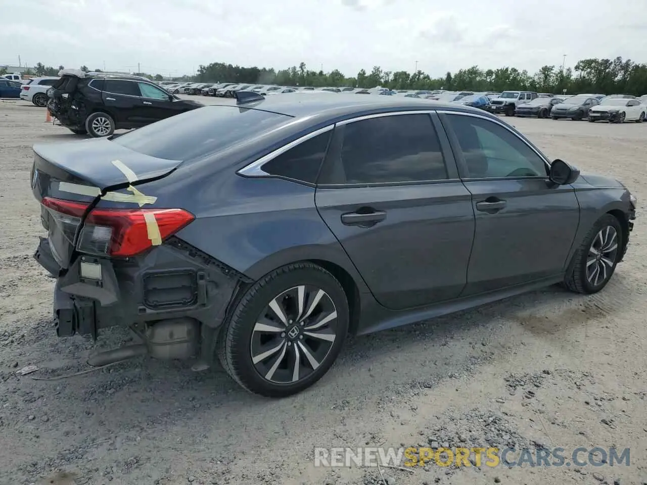 3 Photograph of a damaged car JHMFE1F72NX004828 HONDA CIVIC 2022