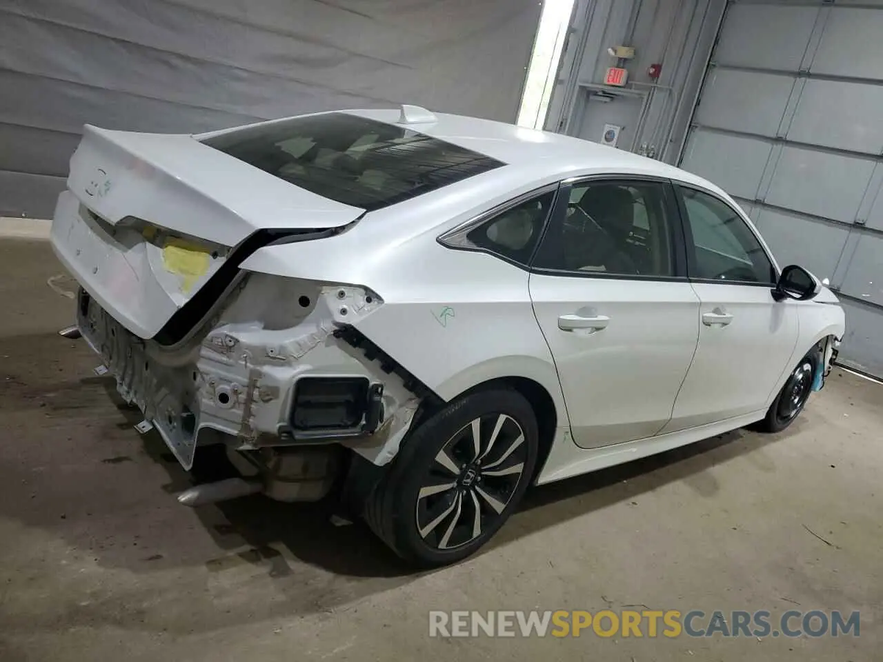 3 Photograph of a damaged car JHMFE1F72NX007311 HONDA CIVIC 2022