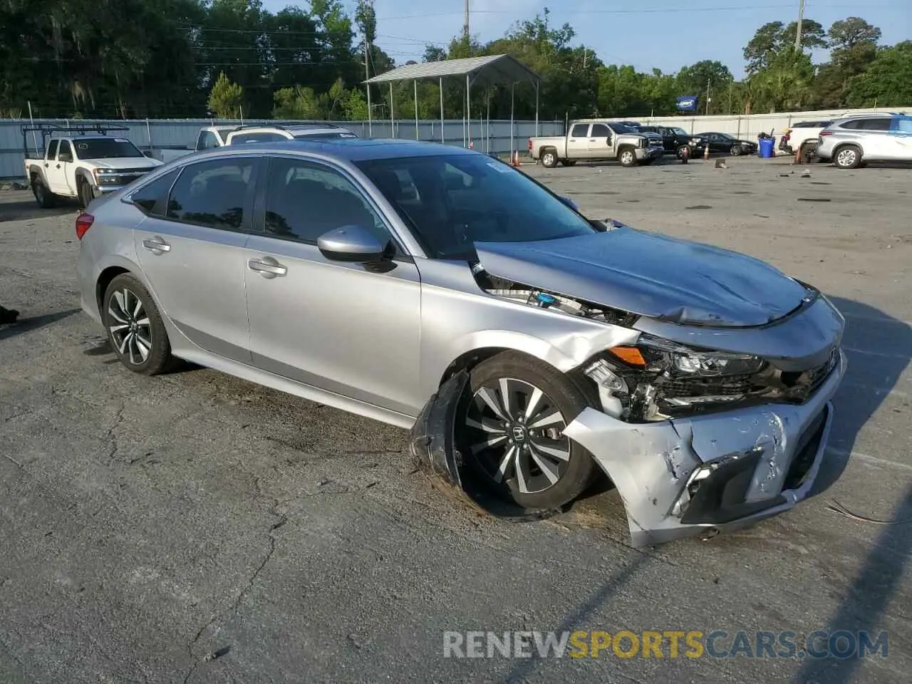 4 Photograph of a damaged car JHMFE1F72NX007602 HONDA CIVIC 2022