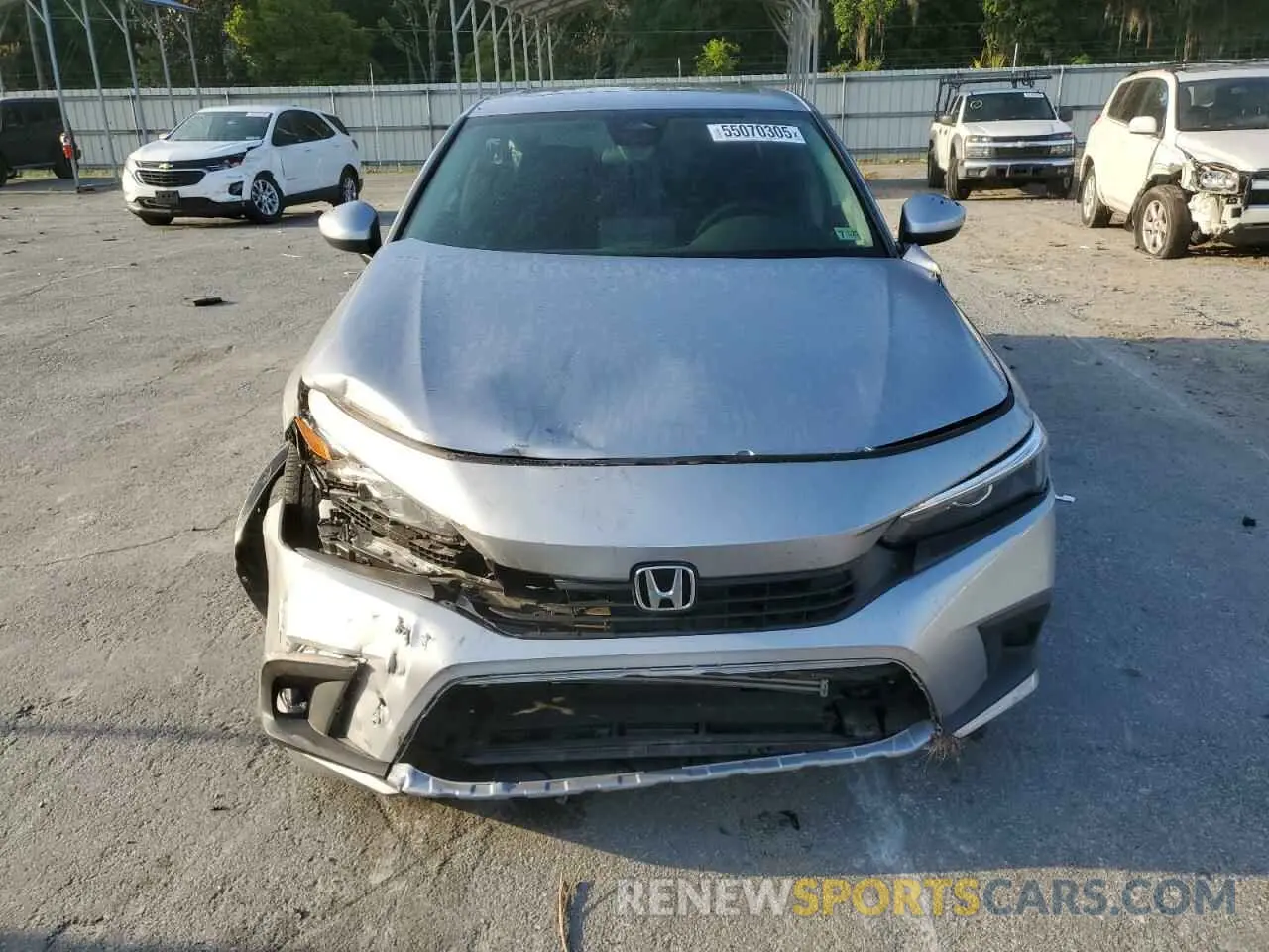 5 Photograph of a damaged car JHMFE1F72NX007602 HONDA CIVIC 2022