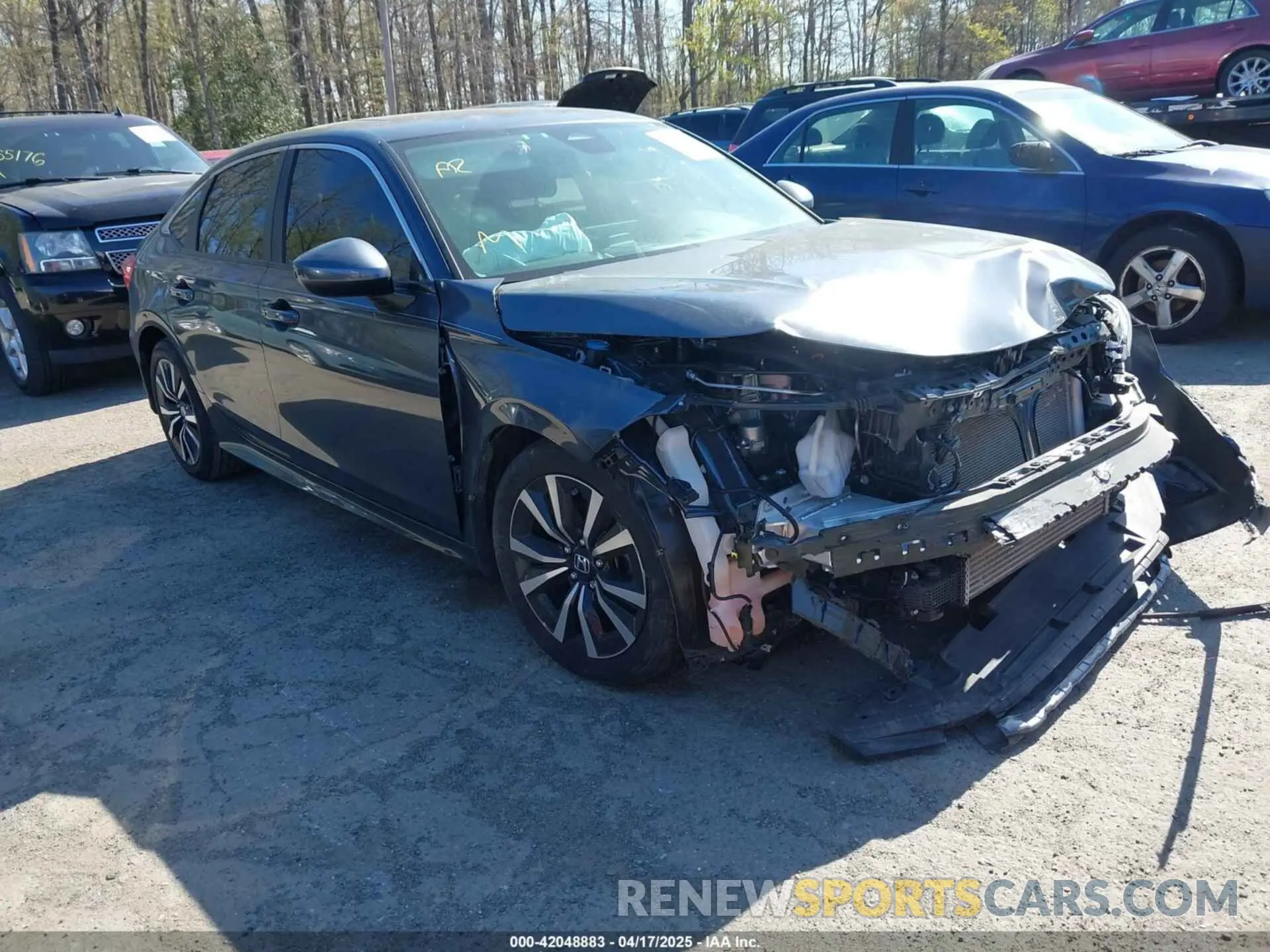 1 Photograph of a damaged car JHMFE1F72NX009608 HONDA CIVIC 2022