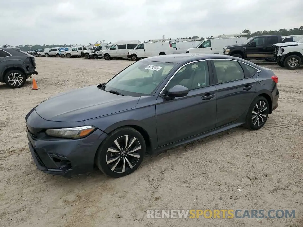 1 Photograph of a damaged car JHMFE1F72NX010161 HONDA CIVIC 2022