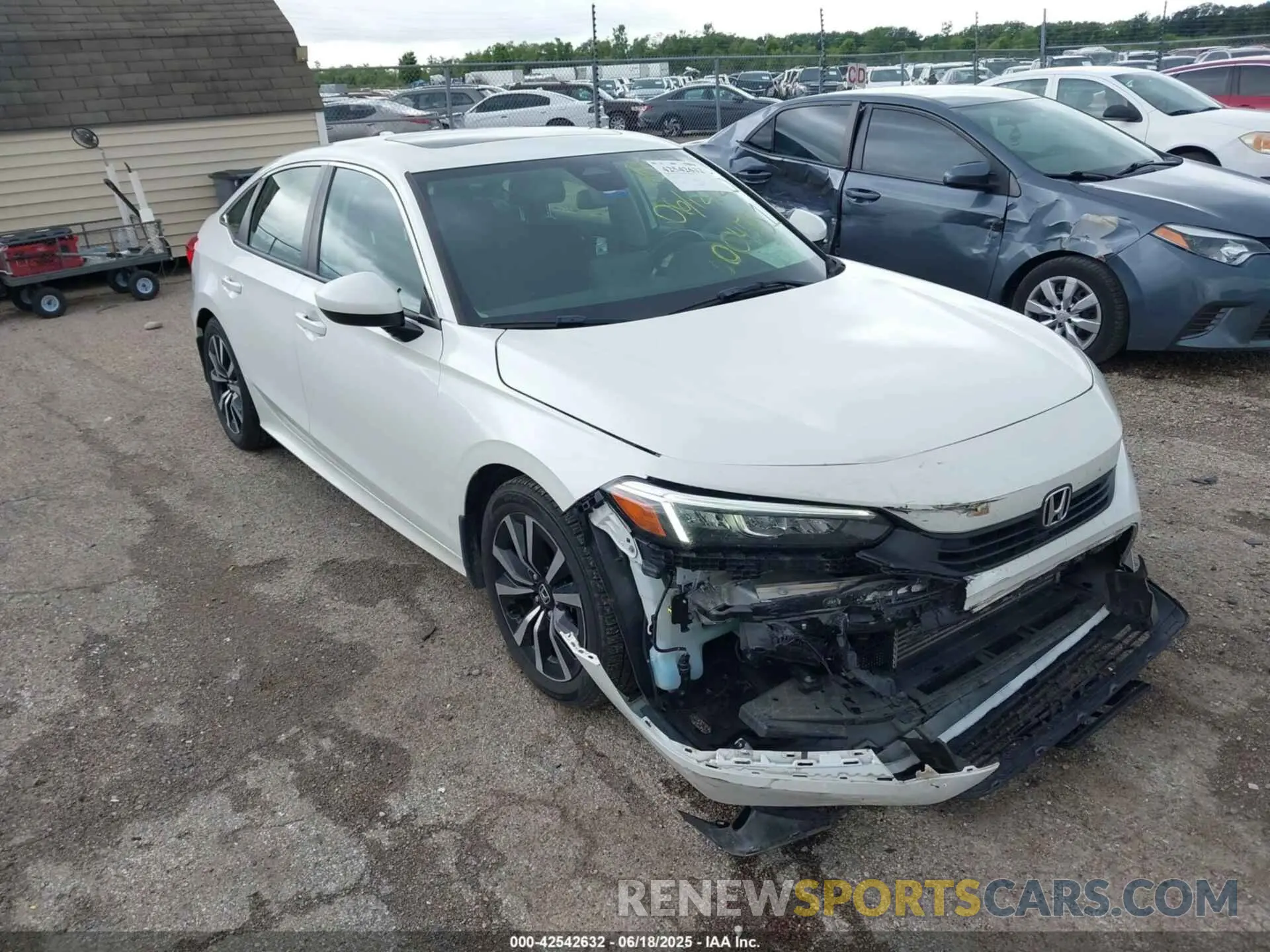1 Photograph of a damaged car JHMFE1F74NX004751 HONDA CIVIC 2022