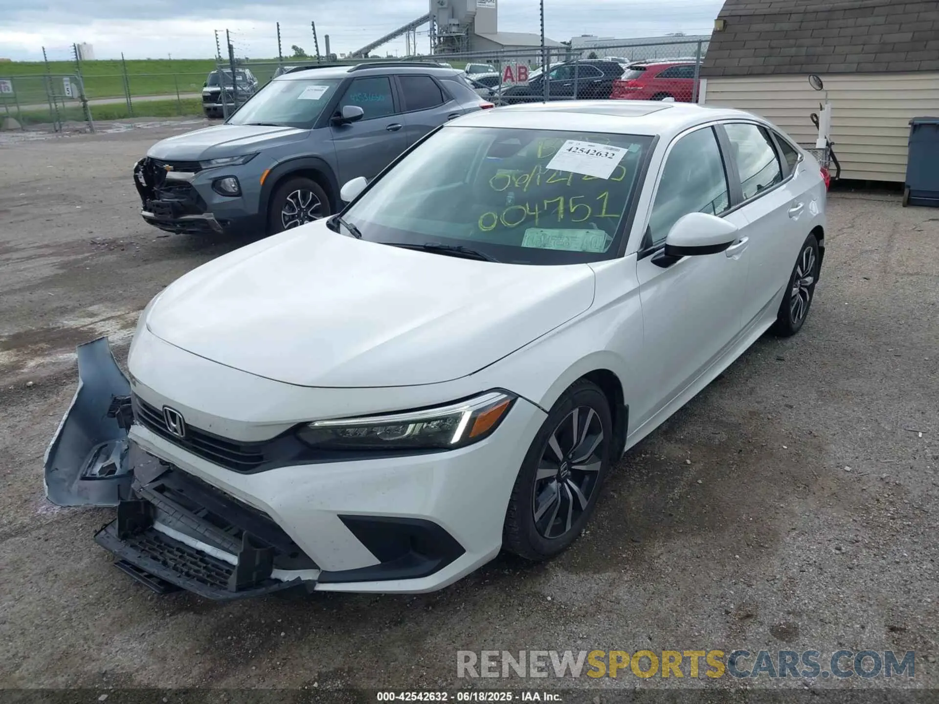 2 Photograph of a damaged car JHMFE1F74NX004751 HONDA CIVIC 2022